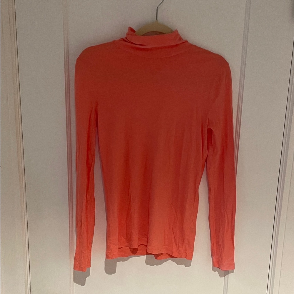 J. Crew Coral Long Sleeve Tee
